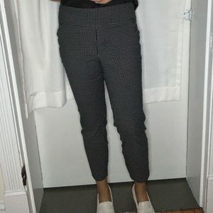 Black and White Squared Checkered Slacks- Large